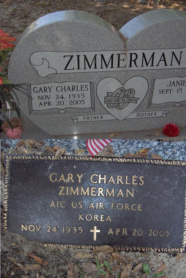 Headstone for Zimmerman, Gary Charles